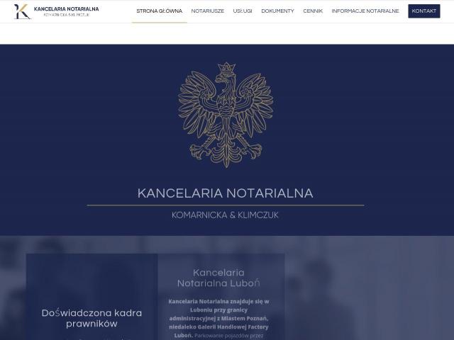 Zobacz Kancelaria Notarialna  Notariusze Ewelina Klimczuk i Agnieszka Komarnicka spółka cywilna