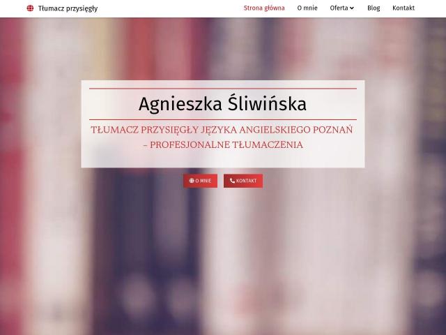 Zobacz Tłumacz Języka Angielskiego Agnieszka Śliwińska