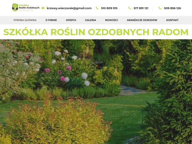 Zobacz Szkółka Roślin Ozdobnych Wieczorek